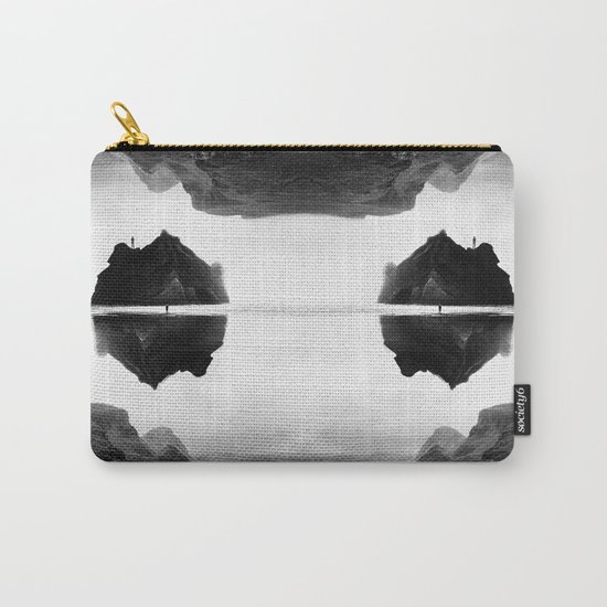 Black and White Isolation Island Carry-All Pouch