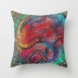 Chinese Dragon  Throw Pillow | Vintage, Animal, Graphic Design, Abstract 