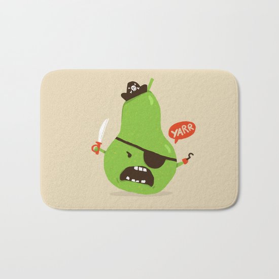 Pear-ate a.k.a The Angry Pirate Bath Mat