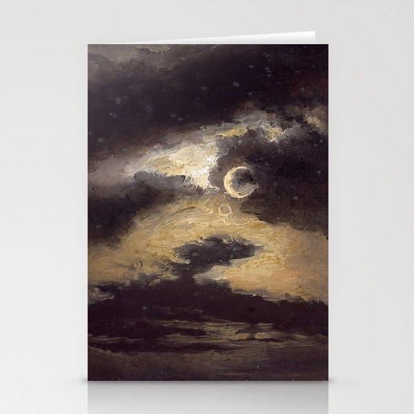 "Clouds in Moonlight" by Knud Baade, 1843 Stationery Cards