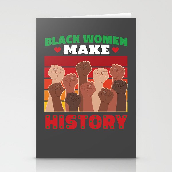 Black Women History Black History Month African American Stationery Cards