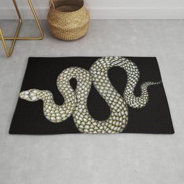 Snake's Charm in Black Area & Throw Rug