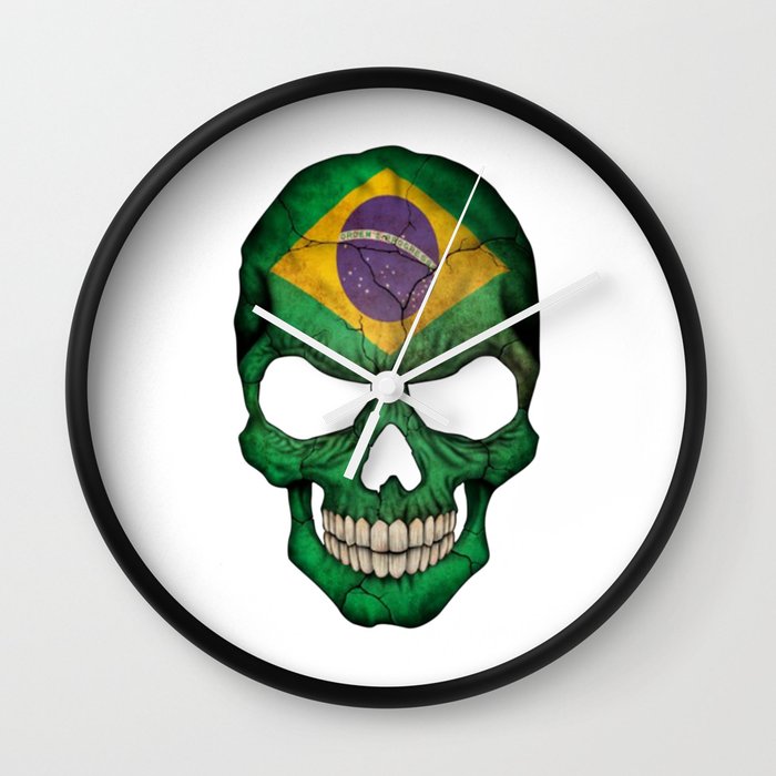 Exclusive Brazil Skull Design Wall Clock