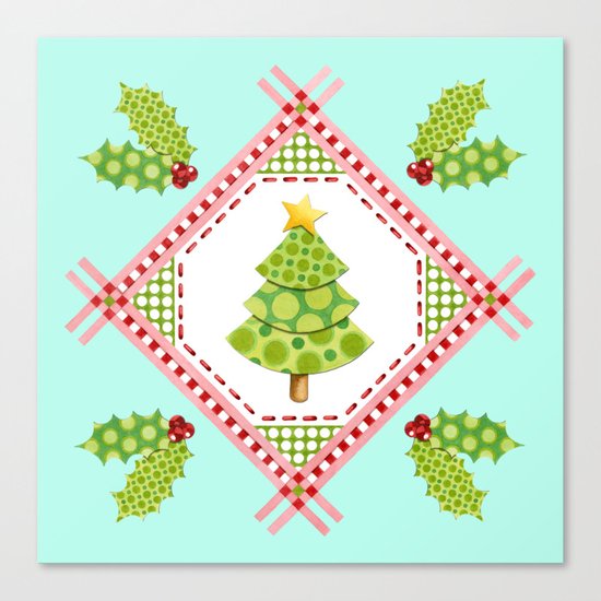 Holiday Polka Dots Canvas Print