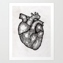 Dirty Heart Art Print