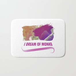 Dream of Monke Bath Mat | Funny, Humanity, Dream Of Monke, Monke, Reject Humanity, Monkey, Apes, Meme, Monke Meme, Primates 