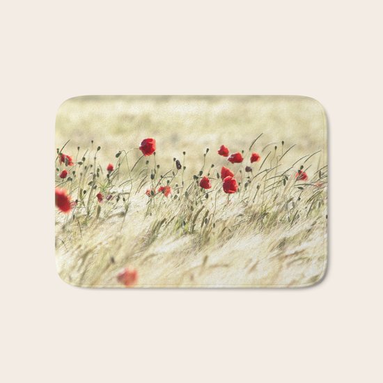 A POPPY POEM Bath Mat