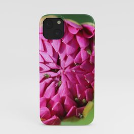 Fresh Purple Dahlia Flower Bud Photographic Print iPhone Case