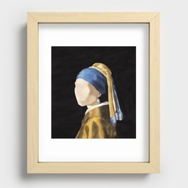 Vermeer Girl  Recessed Framed Print