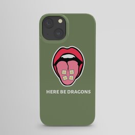Here Be Dragons iPhone Case