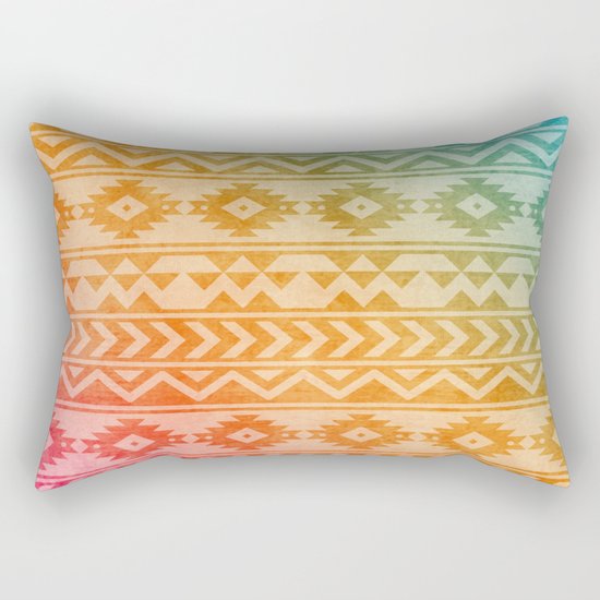 Aztec Pattern 02 Rectangular Pillow