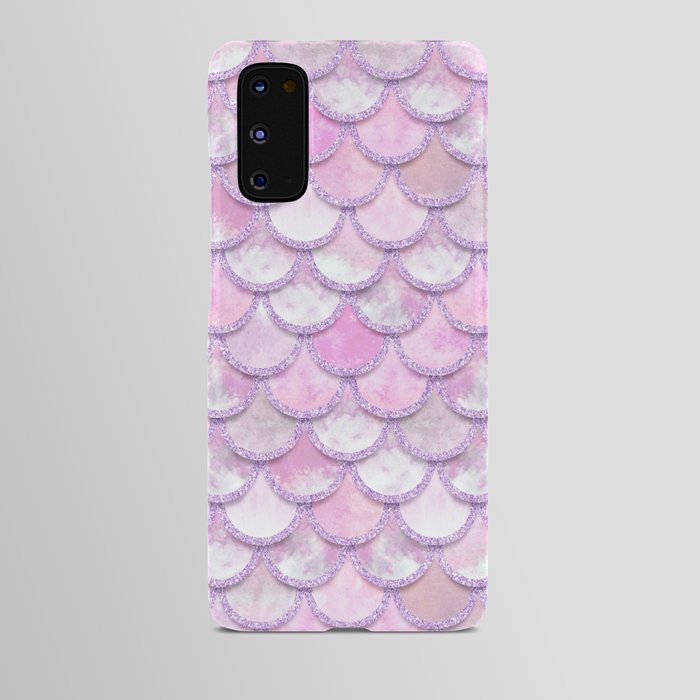 Baby Mermaid Scales Rose Pink Android Case