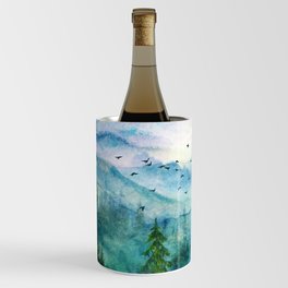 Spring Mountainscape Wine Chiller