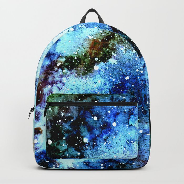 blue galaxy backpack