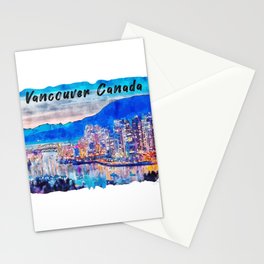 Vancouver Canada trip Stationery Card