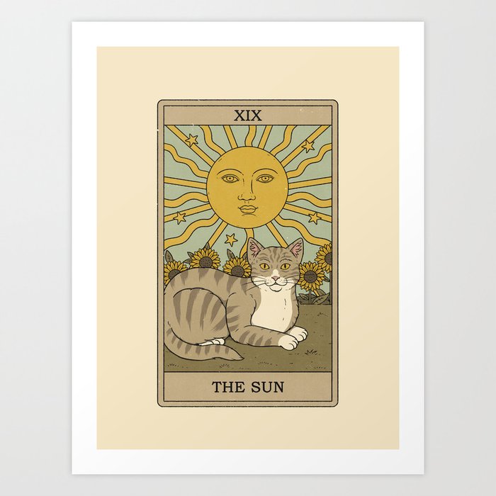 The Sun - Cats Tarot Art Print