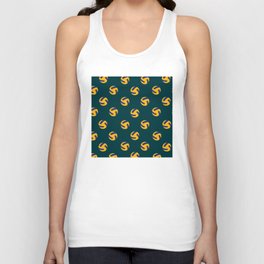 Green Volleyball Print Sports Lover Pattern Unisex Tank Top