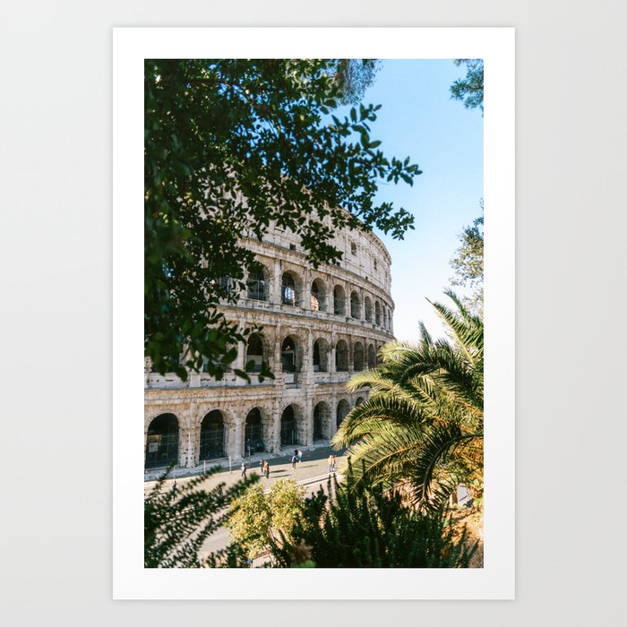 Colosseum Rome, Italy | Ancient Roman Architecture | Travel Photography art print Art Print