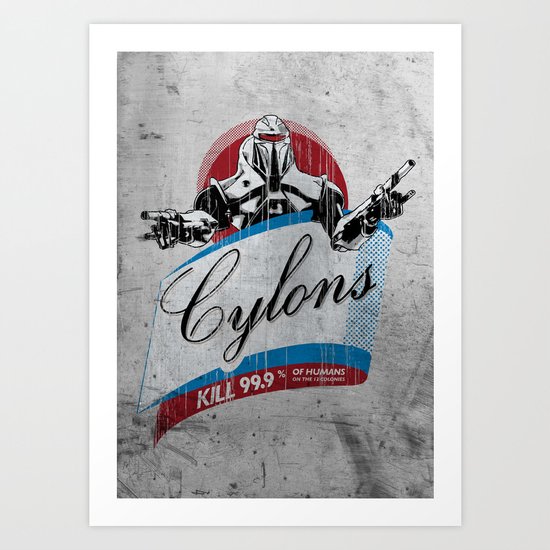 Cylons Huminfectant Spray Art Print