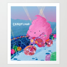 Cotton candy Art Print