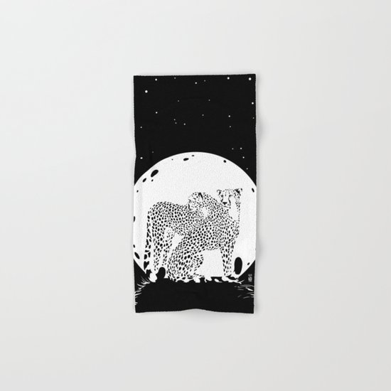 Moonlight Cheetahs Hand & Bath Towel