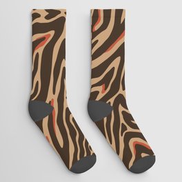 Abstract Zebra skin pattern. Digital Illustration Background Socks