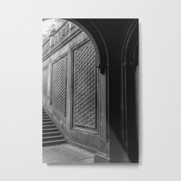Central Park III Metal Print | Architecture, Design, Sculpture, Photo, Park, Arch, Monochrome, Summer, Nyc, Stairs 