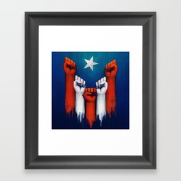 Puerto Rico power of the people Framed Art Print