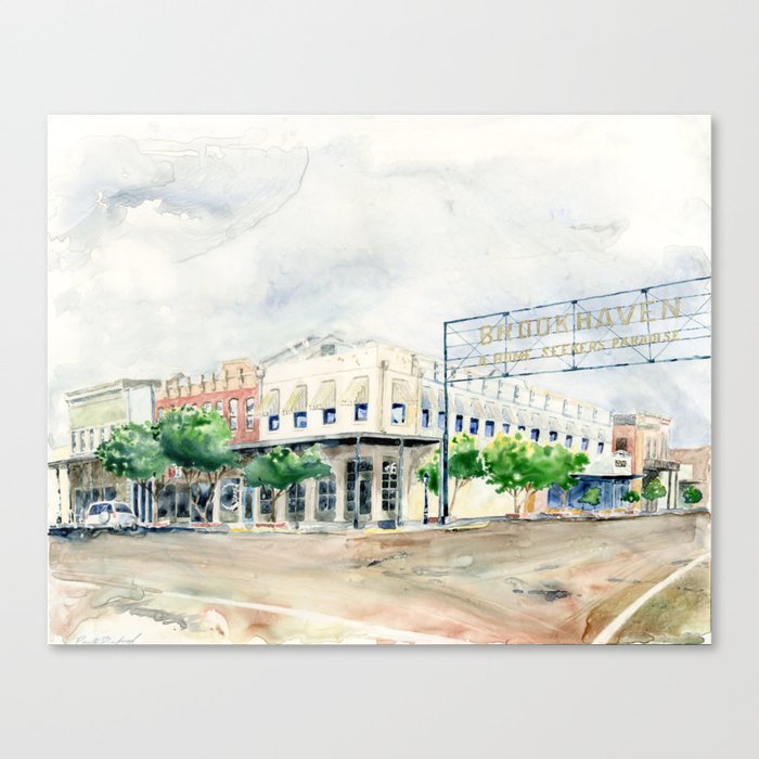 Downtown Brookhaven Canvas Print