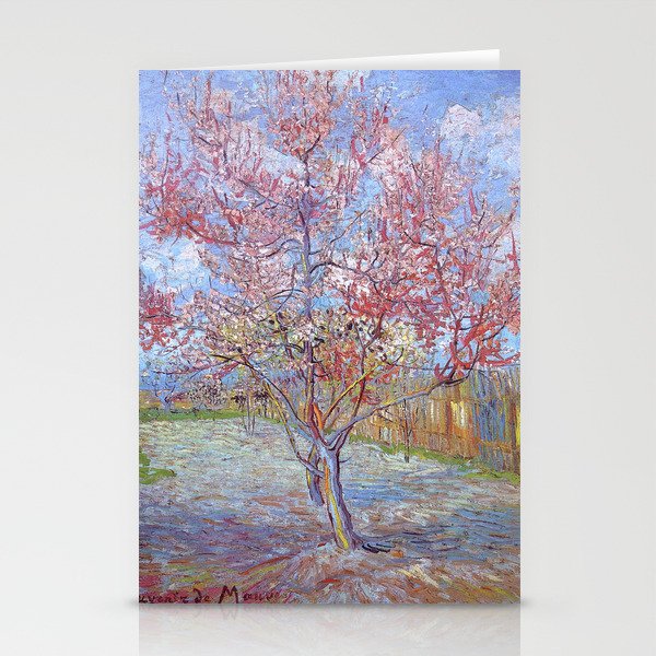 Pink Peach Tree in Blossom by Vincent van Gogh Stationery Cards