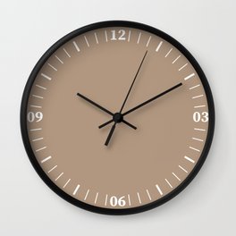 LIGHT BROWN  SOLID COLOR Wall Clock