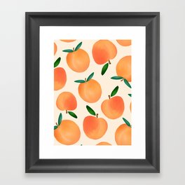 Peachy Framed Art Print