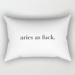 Aries as Fuck Rectangular Pillow