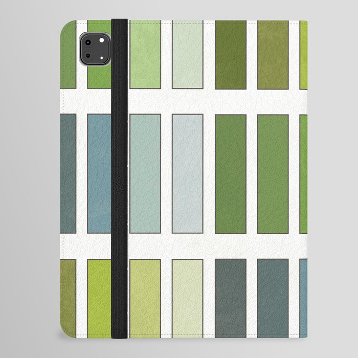 Mark Maycock's Scale of hues and tones of green from 1895 (vintage remake without texts) iPad Folio Case