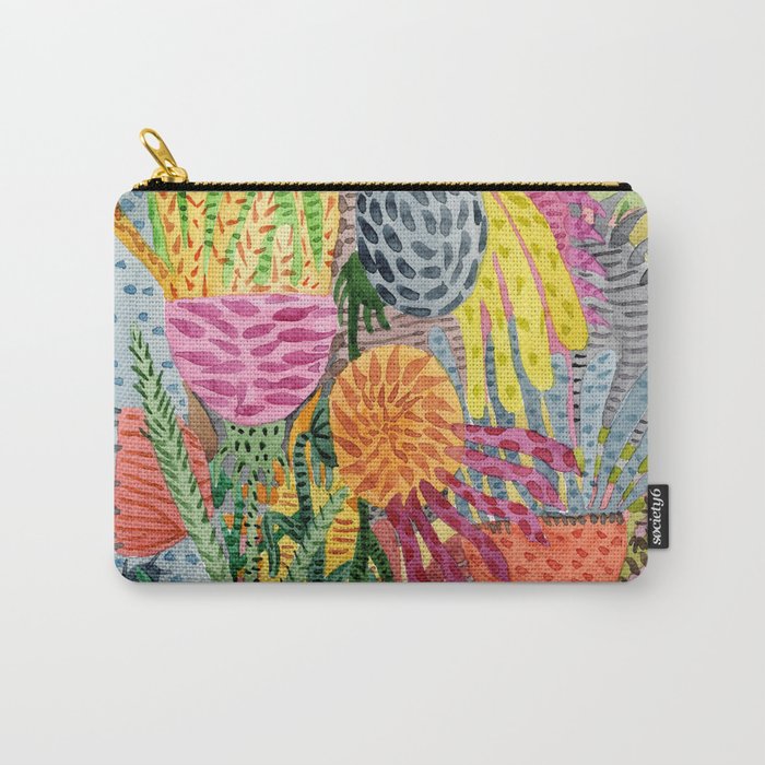 Space Flowers Carry-All Pouch