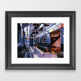 New York City // Retro 38 Framed Art Print
