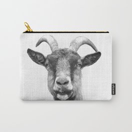 Black and White Goat Carry-All Pouch