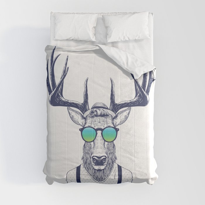 Mr Deer Hipster Comforter
