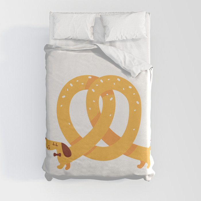 Pretzel Dog Duvet Cover