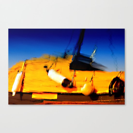 Smeared Boat Canvas Print
