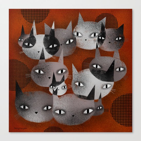 CAT EYES Canvas Print