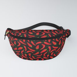 Red Chilli Peppers Pattern Fanny Pack