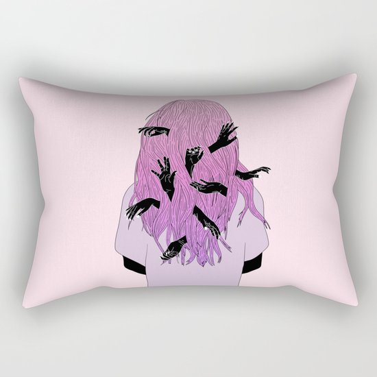 Reaching Out Rectangular Pillow