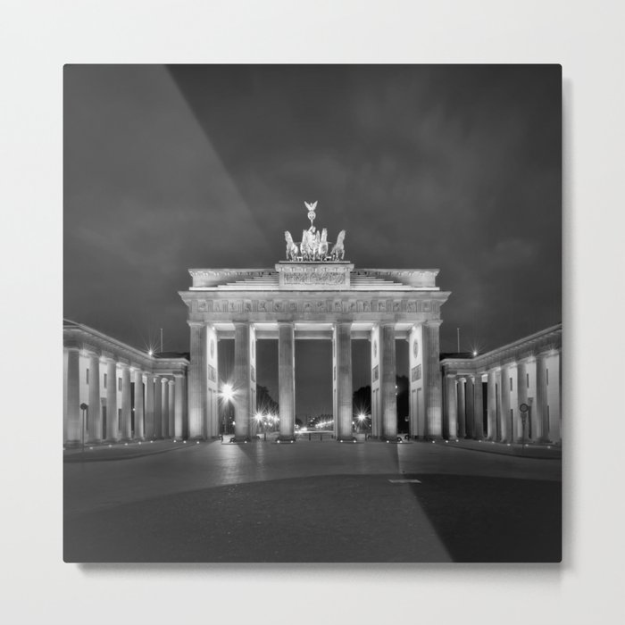 BERLIN Brandenburg Gate | monochrome Metal Print