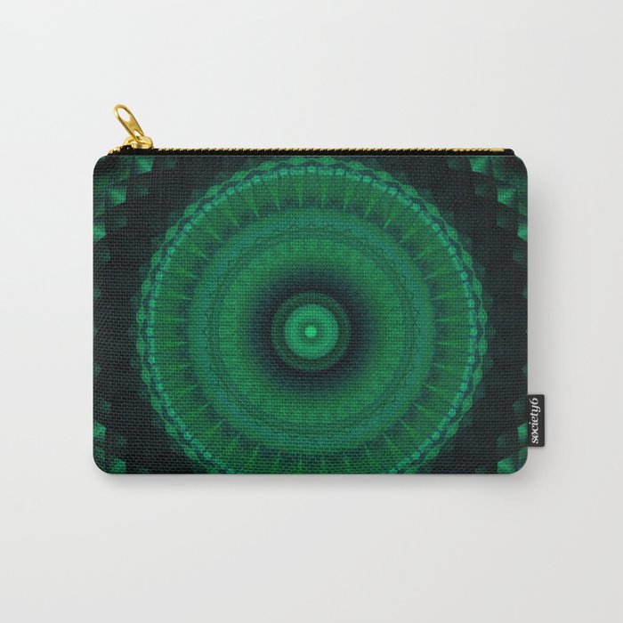 Mandala in greens Carry-All Pouch