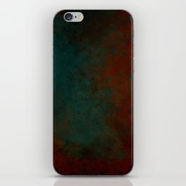 Dark grunge red green iPhone Skin