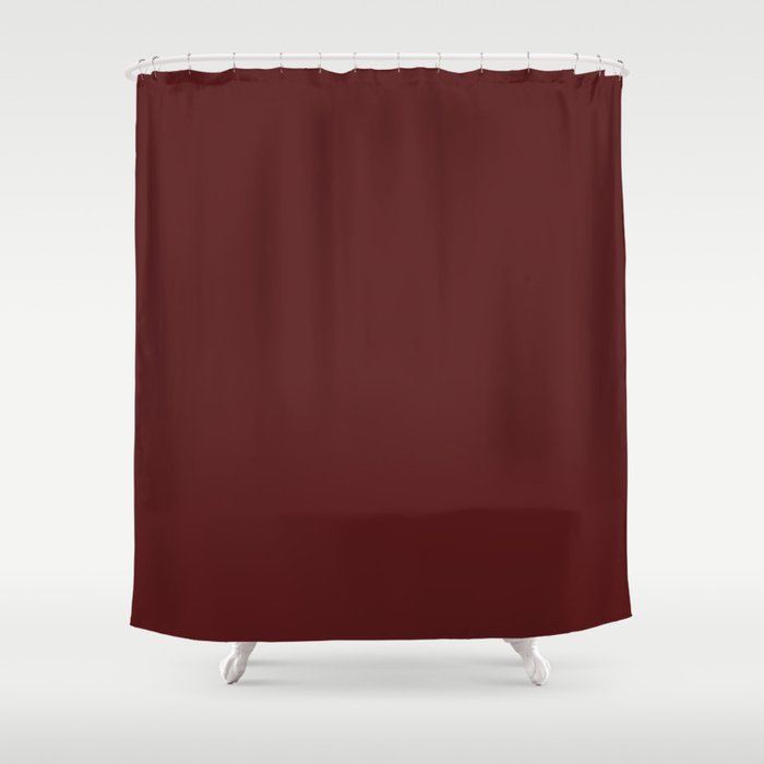Solid Barn Red Color Shower Curtain By Shabbyhydesigns Society6 Solid Barn Red Color Shower Curtain