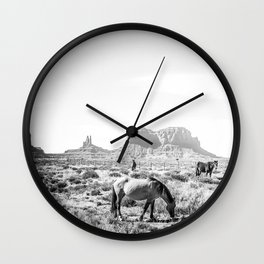 horses Wall Clock