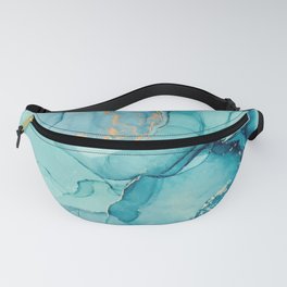Abstract Turquoise Art Print By LandSartprints Fanny Pack