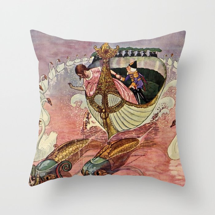 Nutcracker and The Mouse King by Artus Schneider Throw Pillow